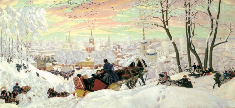 Boris Kustodiev Maslenitsa Tuesday china oil painting image